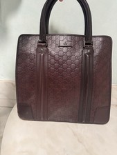 Gucci Grande borsa shopping in pelle Guccissima