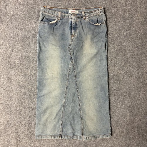 Maxi gonna jeans - lunga, con