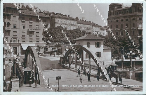 Bt177 cartolina fiume - cartolina, ponte