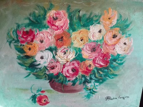 Natura morta fiori - , vaso