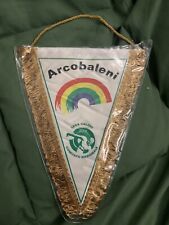 GAGLIARDETTO ARCOBALENI LEGA CALCIO COMITATO NAZIONALE UISP PENNANT VINTAGE