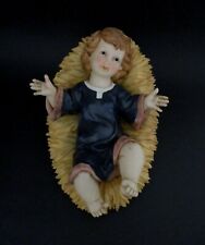 ✅ MERAVIGLIOSO GRANDE GESU' BAMBINO DIPINTO VENTESIMO SECOLO PRESEPE - 4440