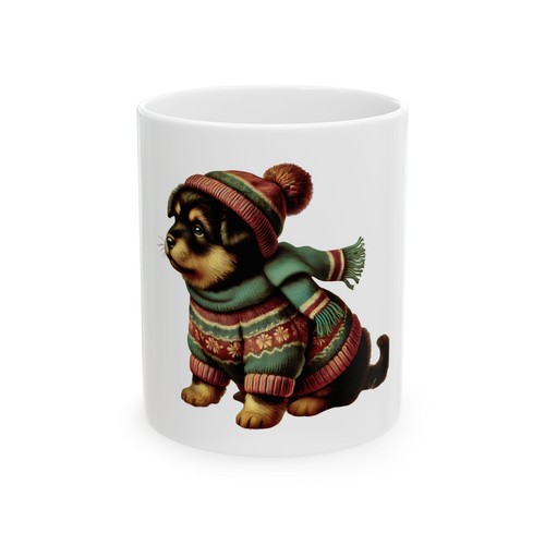 Carino maglione cucciolo tazza