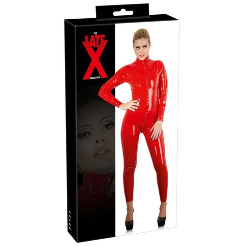 Tuta gatto rossa latex taglia - tuta,