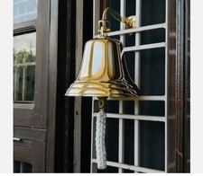 Campana grande per barca nautica da 6" in ottone massiccio decorazione da par...