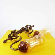 coppia di applique in metallo