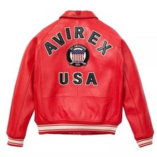 Avirex Rosso Real Bomber