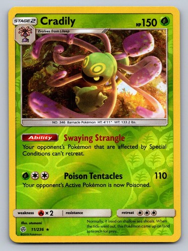 Cradily 236 rare - cradily,