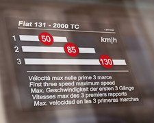 ADESIVO RODAGGIO FIAT 131 2000 TC | 9,5x7,2 cm