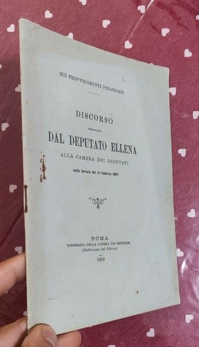 Discorso del deputato - deputato, ellena