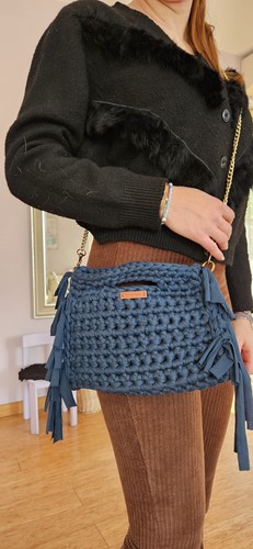 Borsa uncinetto fatta mano - borsa,