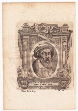 Portrait XVIIIe Bastiano da Sangallo Aristote Peintre Peinture Renaissance