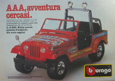 Pubblicità Advertising Werbung Italia Clipping 1984 RENEGADE JEEP CJ 7 BBURAGO.