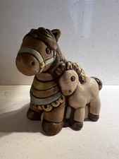 THUN club 2008 cavallo con puledro Altezza  13 cm Senza Scatola