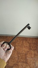 Antica grande chiave da portone in ferro lunga 23 Cm forgiata a mano 1800 Key