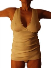canotta maglia intima donna lana 50%,corpetto,maglietta,camiciola spalla larga