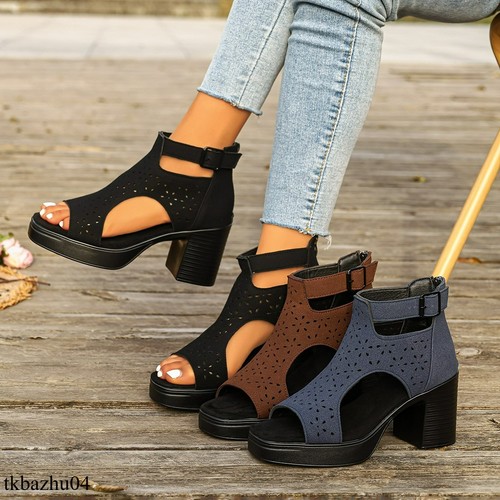 Sandali donna tacco blocco
