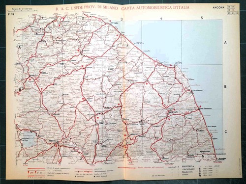 Carta geografica stradale