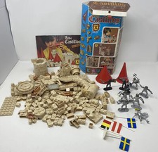 VINTAGE Exin Gran Alcazar Castillos X Castello con Cavalieri 0210 con SCATOLA ORIGINALE