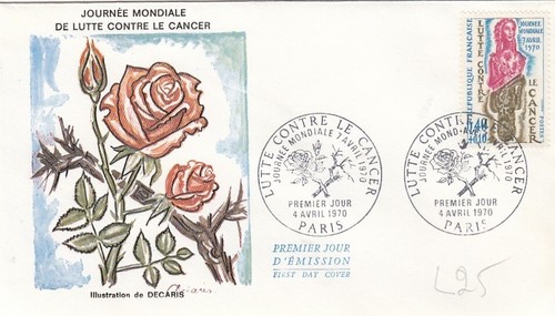 4aprile 1970 fdc francia - 4aprile,