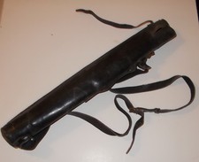 UTILE ANTICO FODERO-CON TRACOLLA-PER ATTREZZI VARI-CAVALLETTO O OTTICA-D'EPOCA