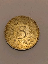 monete argento 5 Marchi 1958 D