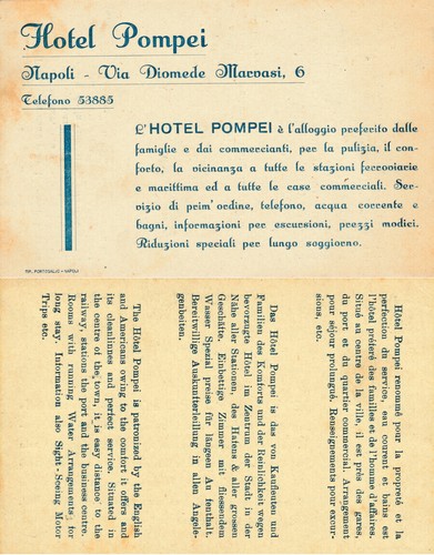 Cartolina pubblicitaria hotel - pubblicitaria,