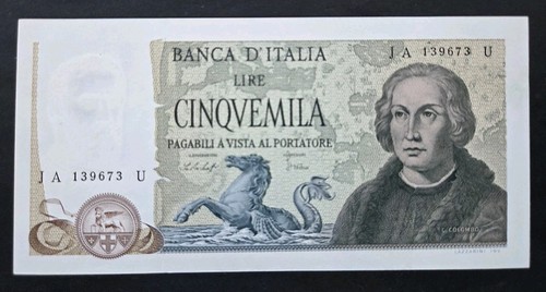5000 lire colombo ii - lire,
