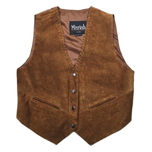 Mariah gilet pelle scamosciata
