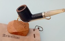 Pipa Artigianale Armellini - Boccaglio in Corno e Anello Cesellato Panno Originale