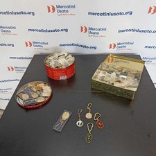 Medaglie-portachiavi Premio Mercurio d'Oro Metallo Dorato Smaltato Anni 80