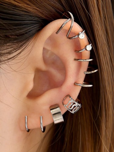 Pezzi set clip - 12, orecchini