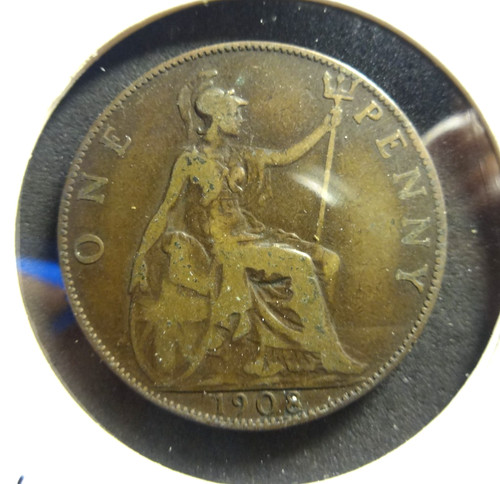 Regno unito penny 1908 - regno,