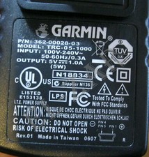 Alimentatore originale Garmin trc-05-1000 1A 5V - ottimo