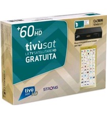 DECODER HD SATELLITARE TIVÙSAT  COMPRESO DI TESSERA STRONG SRT7807