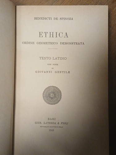 Ethica ordine geometrico - ethica,,