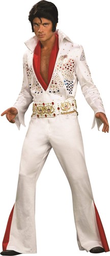 Costume tuta bianca uomo elvis - costume,