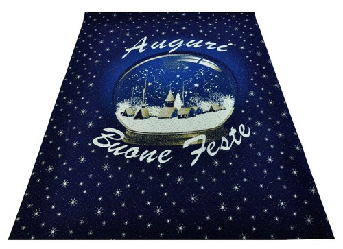 Tappeto natale blu palla - tappeto,