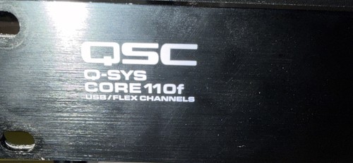 Qsc sys core 110f - q-sys, processore