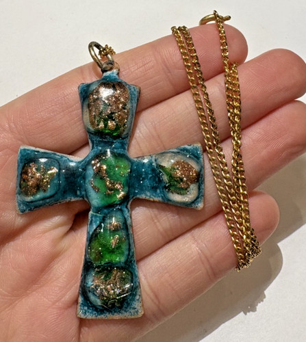 Vintage 80s limoges verde blu - verde,