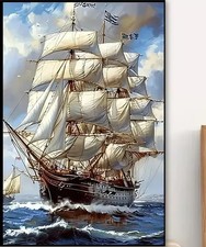 STAMPA DI ANTICO VELIERO SU