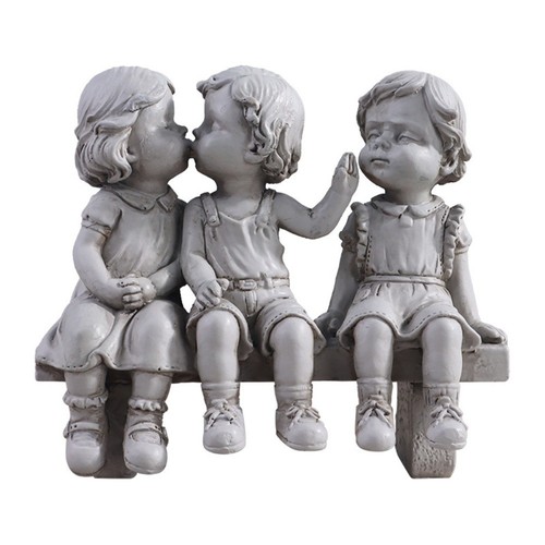 Statua resina per - resina, bambini