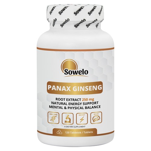 Panax ginseng coreano - ginseng, 250mg