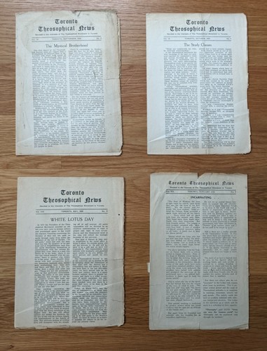 Toronto theosophical news - theosophical,
