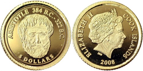Cook islands oro dollari - islands,, 5