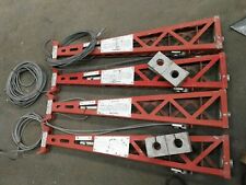 N°4 COLONNINE SISTEMA ARRESTO CADUTA LINEA VITA ANTICADUTA BSITALIA ELASTICO 10 