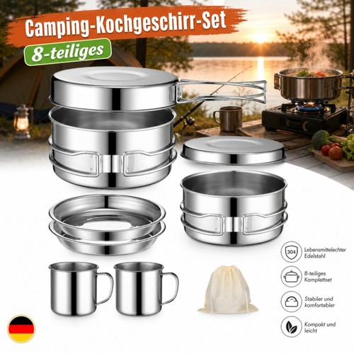 Set pentole campeggio in - set,