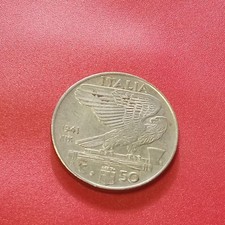 Regno d'italia moneta 50 Cent 1941 XIX
