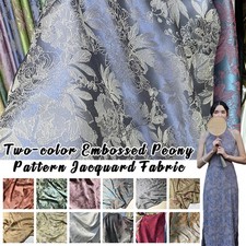 Tessuto jacquard peonia