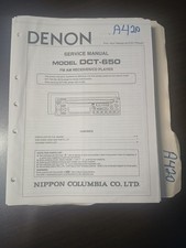 Denon model dct - model, di